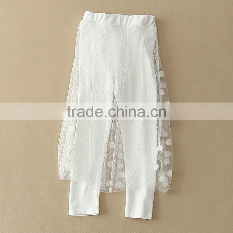 Wholesale 2015 Spring Fall Fashion Cotton Girls Ruffle Leggings