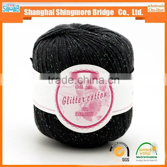 China fancy yarn factory cheap wholesale acylic cotton blend yarn, knitting craft cotton yarn