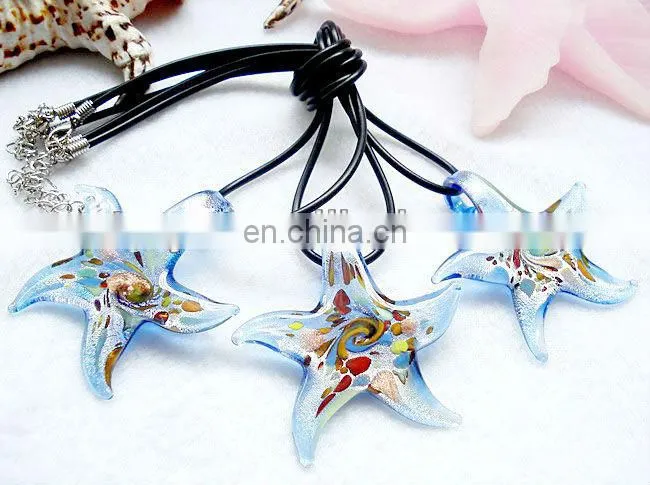 lampwork Glass seahorse Pendant Necklace CTN1108-11