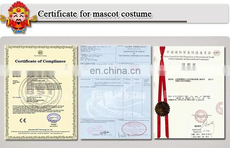 Hot sale Gods of Wealth mascot costume, used mascot costumes