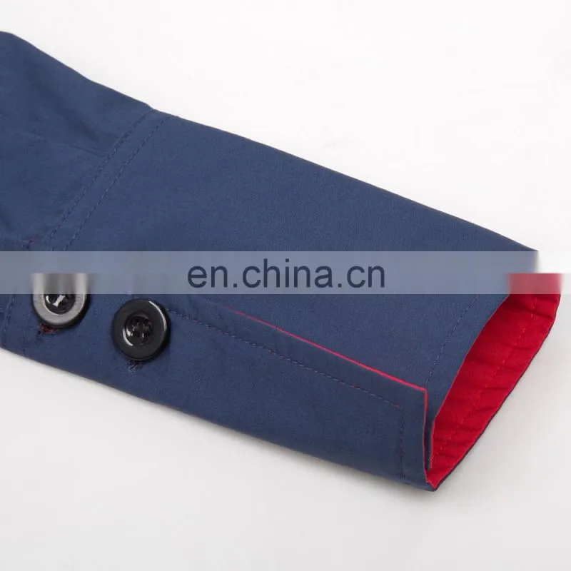 Belle Poque Victorian Style Long Sleeve Shirt Collar Contrast Color Navy Swing Retro Vintage Dress BP000366-3