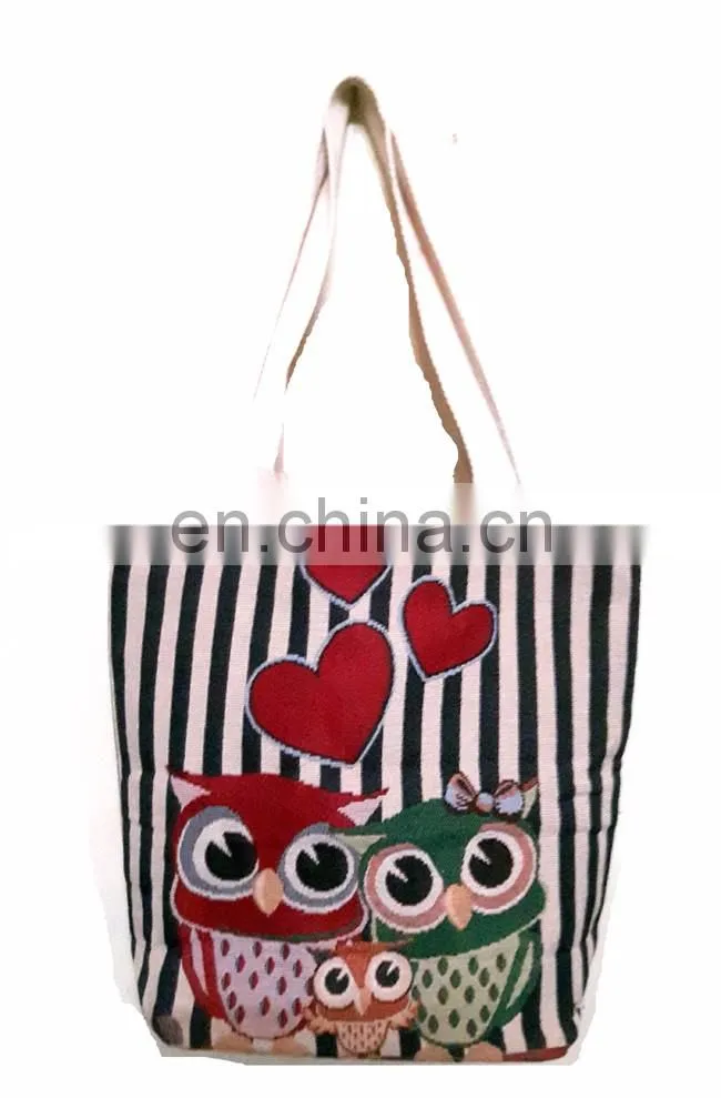 Elephant Design cotton canvas Tote Bag