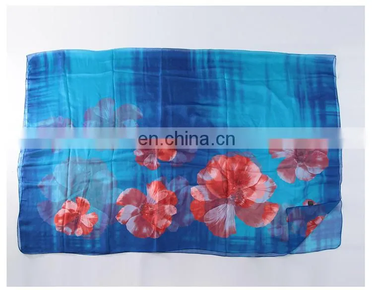 Lingshang silk scarf female chemical fiber scarf ultralarge thin summer sunscreen cape beach towel scarf long design