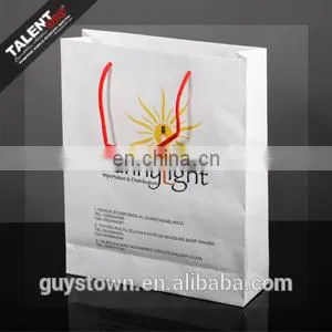 custom fashion design printed art paper shopping bag for promotion