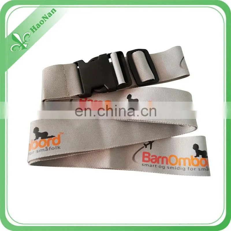 Hot sale polyester material neck strap, polyester lanyard luggage strap