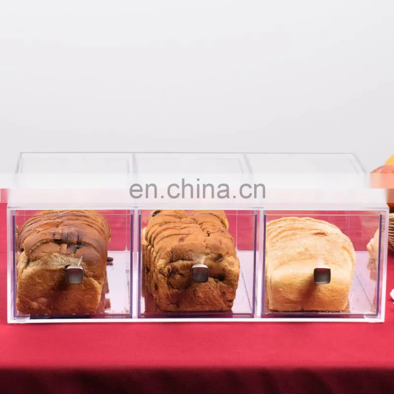 acrylic dessert box, retail food display acrylic dessert box