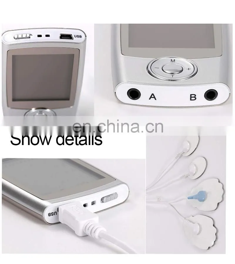 Rechargeable TENS Unit with Family Pack, 3rd Gen 16 Modes TENS Machine Muscle Stimulator with 16pcs TENS Unit Electrode