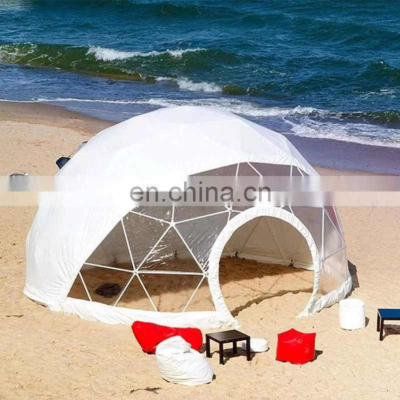 10m Geodesic Dome Tent Inflatable Dome Canvas Camping Tent For Sale