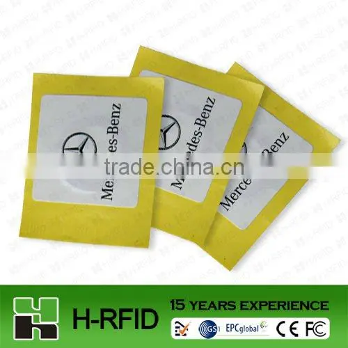15 years exprience 125khz LF paper tag supplied for Mercedes-Benz