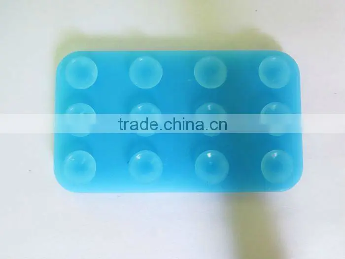 2013 soft transparent double vacuum silicone suction cup,silicone sucker