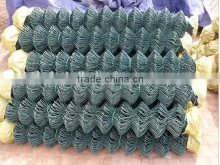 galvanized and PVC coated coated chain link fence