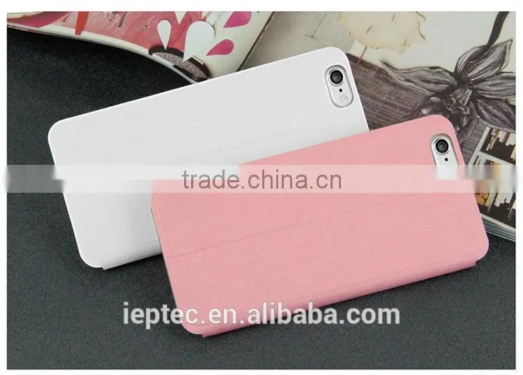 MOFi Wholesale PU Leather Smart Mobile Phone Flip Cover Cases for iPhone 6, iPhone 6A, iPhone A1586, A1589, Free Sample