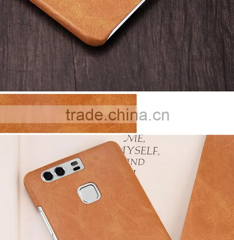 2016 New MOFi Case Housing for Huawei P9 , Mobile Handset Coque Leather Back Cover for Huawei P9