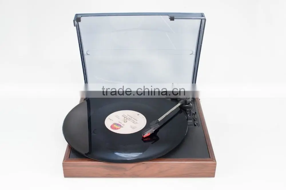Simple Style!!! DS-2018: Retro Record Player with PC Recording/RCA Stereo Outputs/3 Speed
