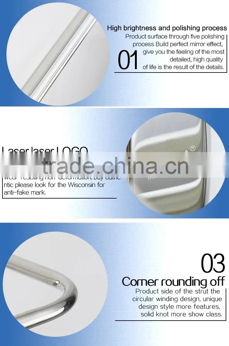 WESDA Stainless steel hot sale metal bathroom towel rails a083