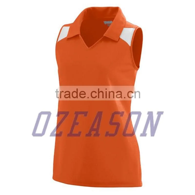 Wholesale fashion plain long sleeve volleyball jerseys for women