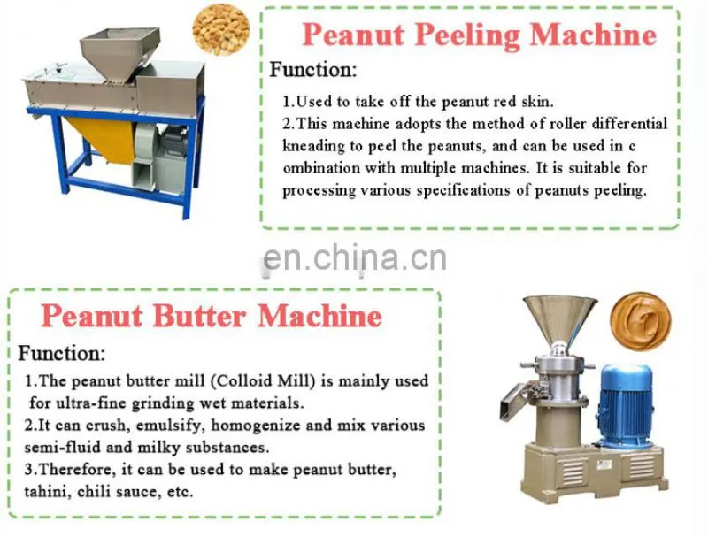 Small Scale Peanut Production Line Butter Small Scale Peanut Hazelnut Cashew Paste Production Line