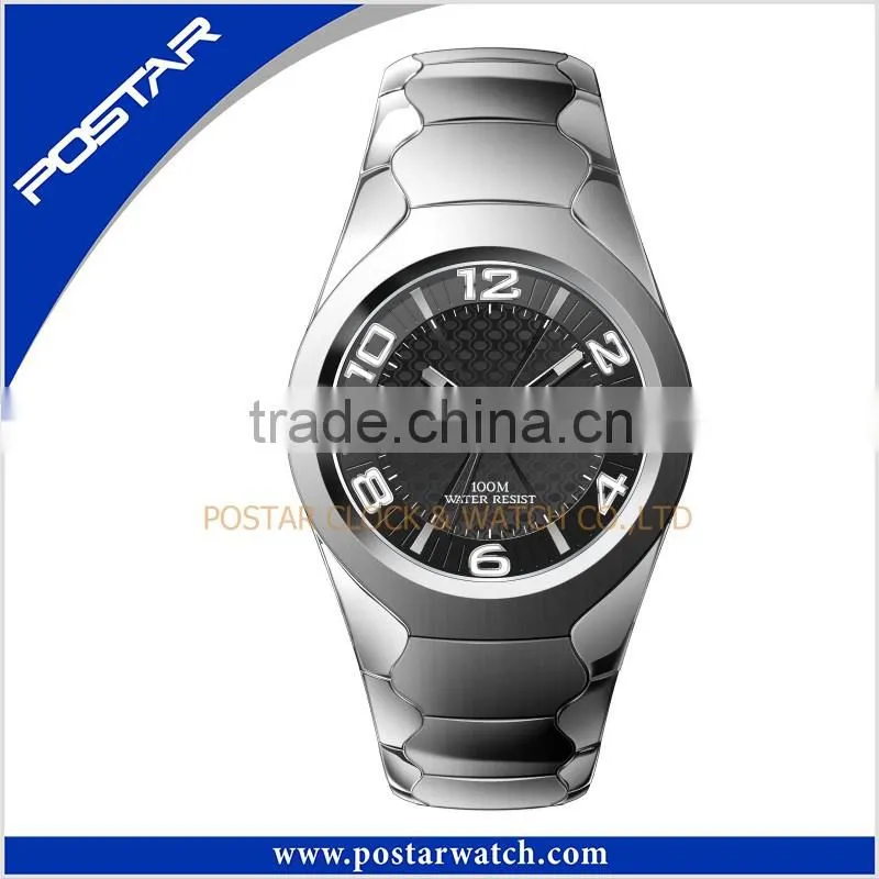 Luxury Tungsten Steel Quartz 50m Waterproof Leisure Men's Watch Brand