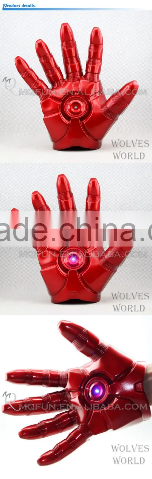 Mini Qute America Marvel cartoon Avenger super hero flash hands glove plastic action figures kids collection toys NO.MQ 050