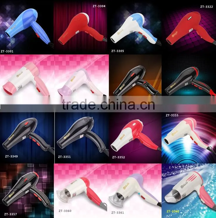 Portable Travelling Hair Dryer Pass CE/ROHS/EMC Test