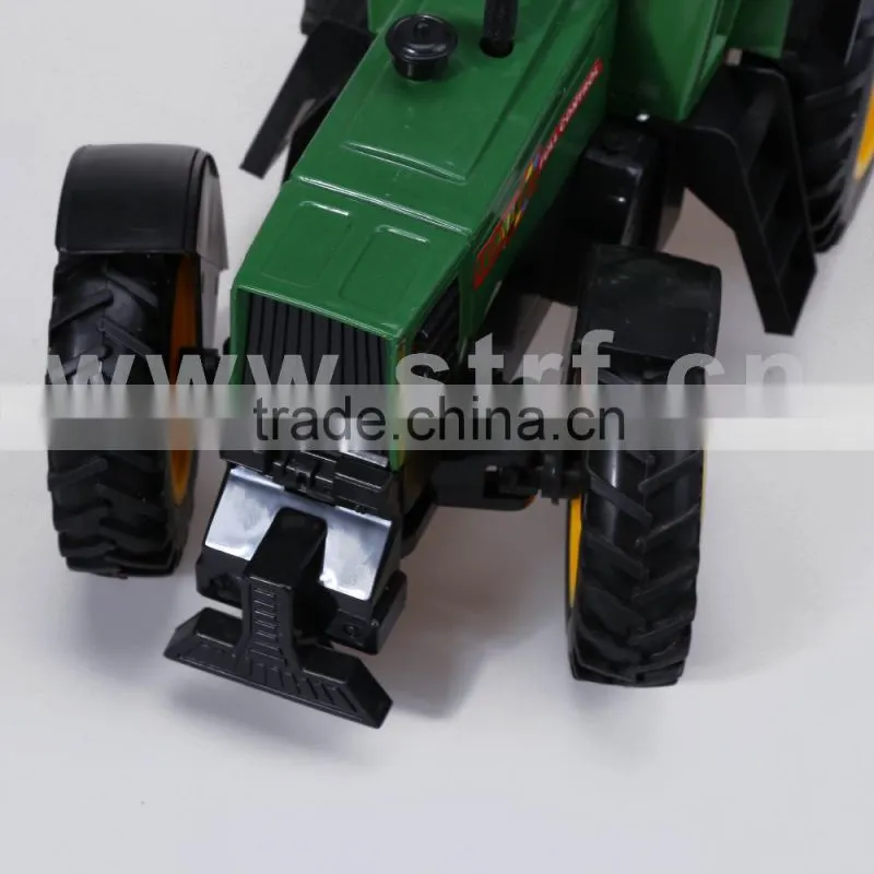 Farm large green color plastic rc tractor trucks with tailer