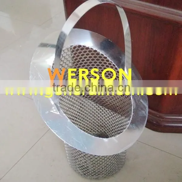 Perforated metal STRAINER, Perforated metal filter CYLINDER | generalmesh