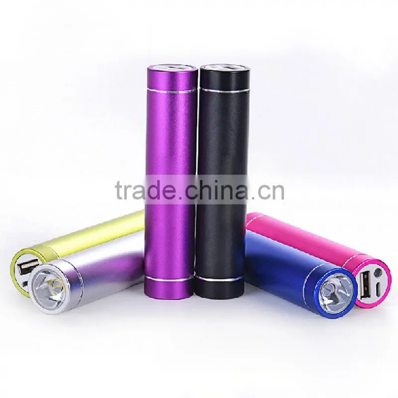 2600mAh LED light power bank with 18650 bettery charger