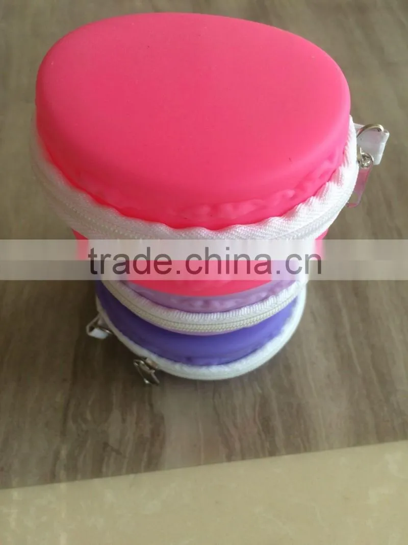 High quality Promotional Silicone Cheap Macarons Wallet
