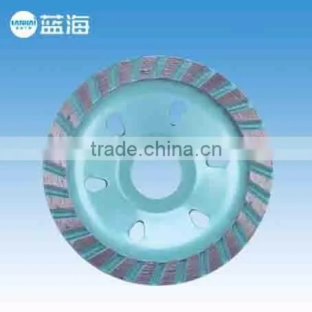 100mm Corrugated Disc Diamond Grinding Cup Wheel for general purpose stone marble concrete