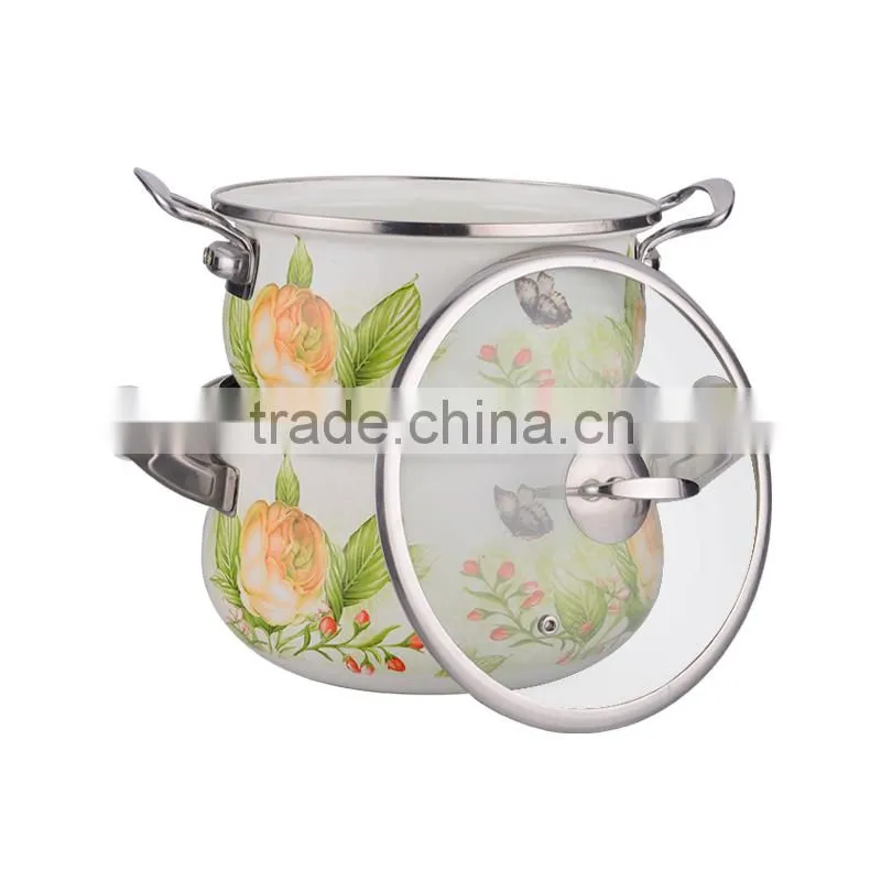 2014 new style enamel stock pot sets