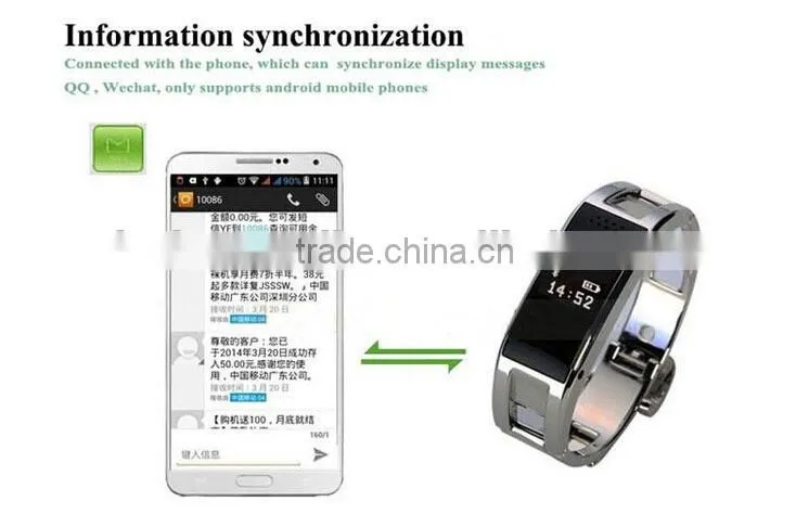 D8 Metal Gold Silver Hot Fitness Tracker Calorie Counter Sleep Monitor Watch Bluetooth Bracelet