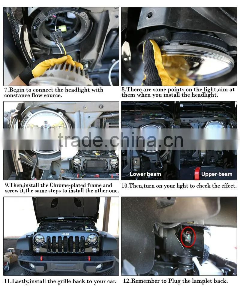 LED driving Lights LED-0860L for JEEP Offroad lighthead