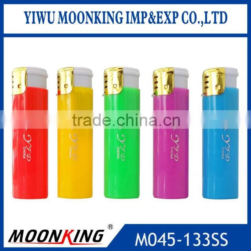 round design solid color windproof lighters