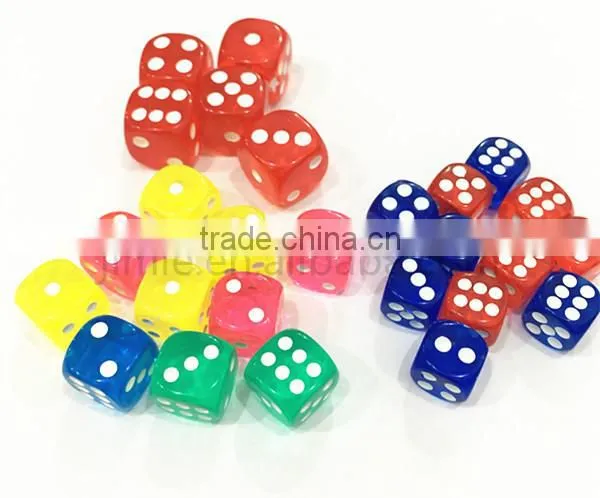 13mm high quality colored bone dice