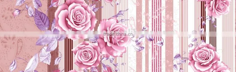 plain fabric polyester material big flower printing fabric/polyester brushed fabric for making sofa fabric with high quality