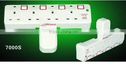 socket with surge protect and single switch