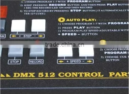 QY-C1308 easy control dmx controller can record 7 programs