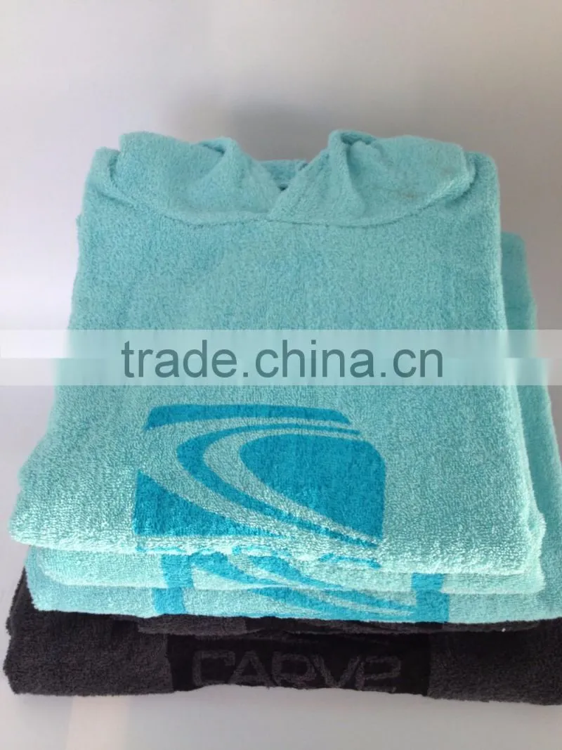 poncho hooded beach towel for adult
