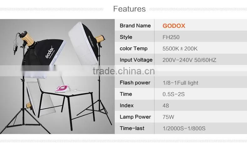 FH-250 series photo studio flash, strobe, photographic equipment, photo studio lighting