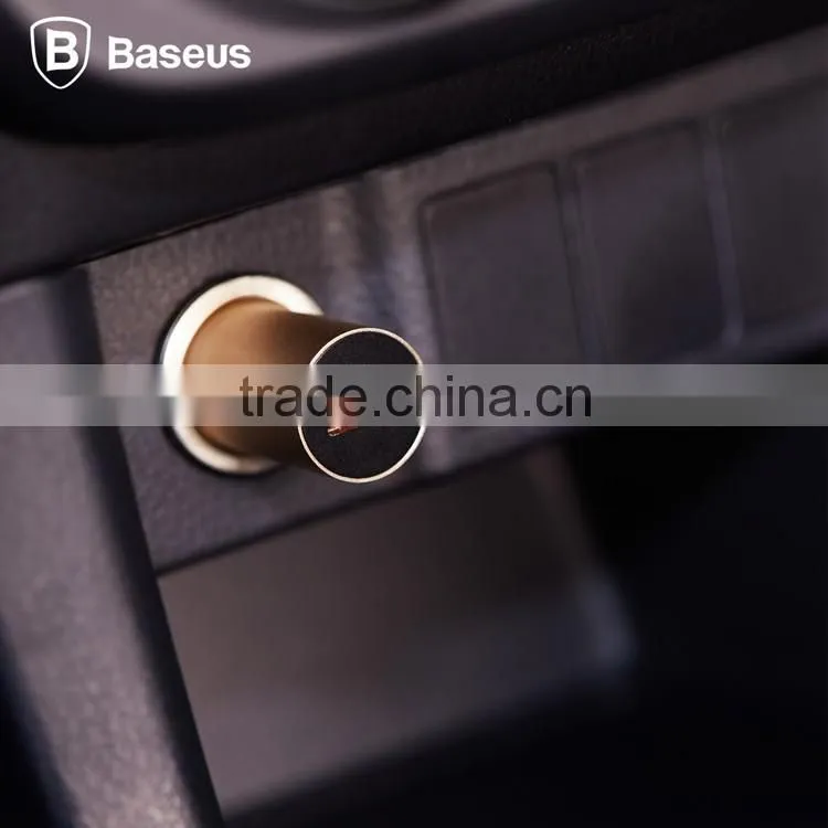 Baseus original carQ series USB QC3.0 car charger for iphone 6/6s/6 plus/Samsung s7 2.8A quick charging metal car charger