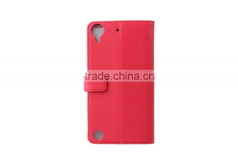MMT Anti Shock High Quality with Photo Frame PU Leather Flip Case with Card Slot for HTC 530 MMT Litchi Grain Cover MT-5663