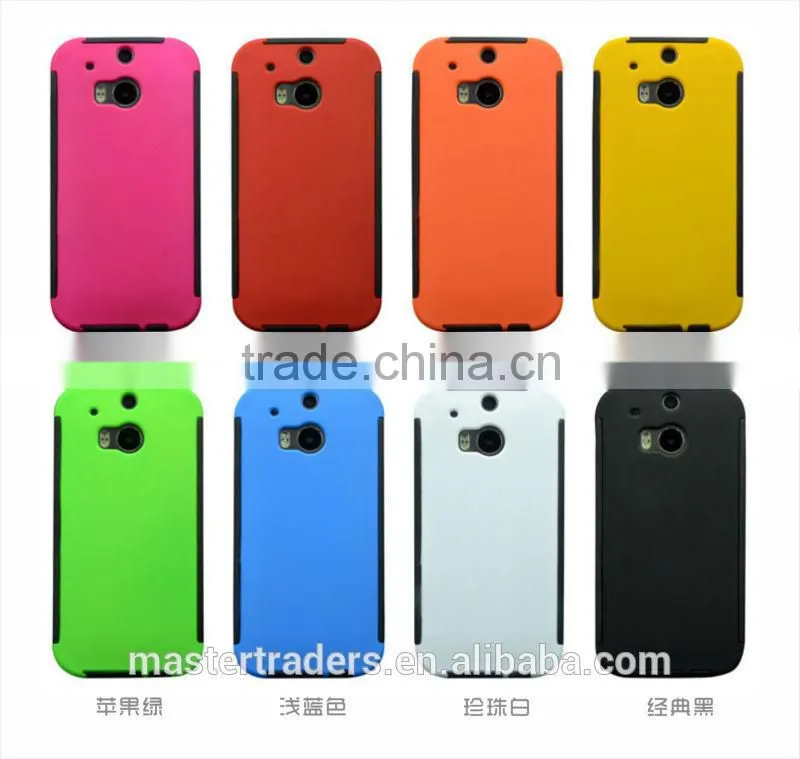 Cheap Waterproof Dirtproof Shockproof Hard PC Case For HTC One M8 With TPU Cover MT-3708