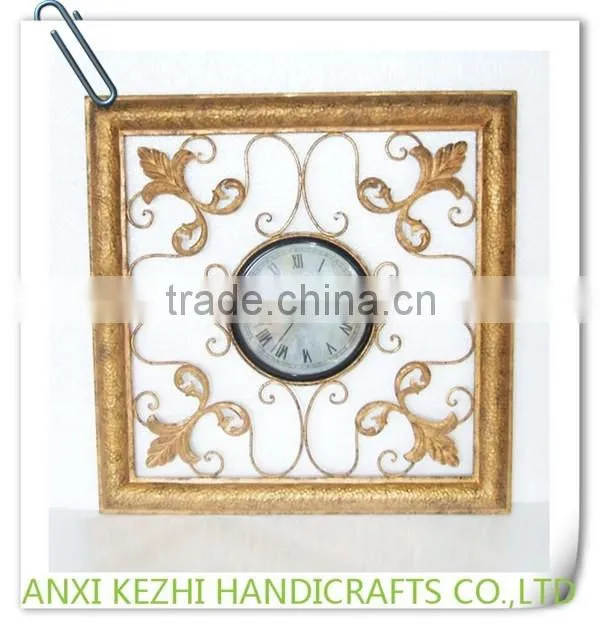 LC-89049 Wrought Iron Promotional Large Square Shape Wall Clock