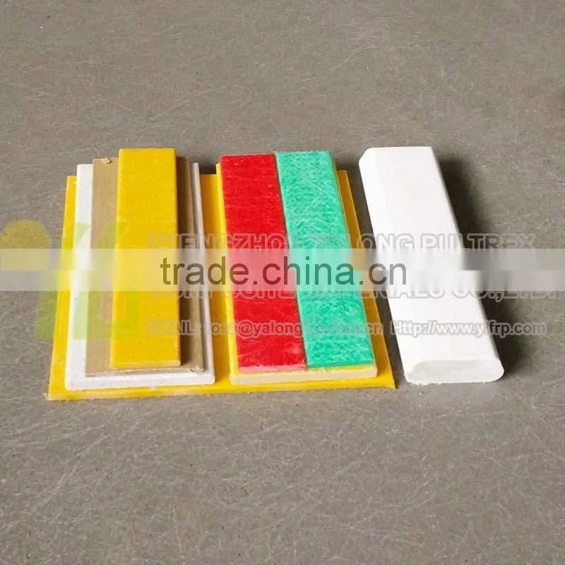 Fiberglass reinforced plastic flat bar/strips