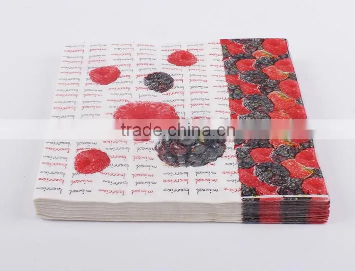 Full rinted paper Table Napkin paper napkin with several size for custom