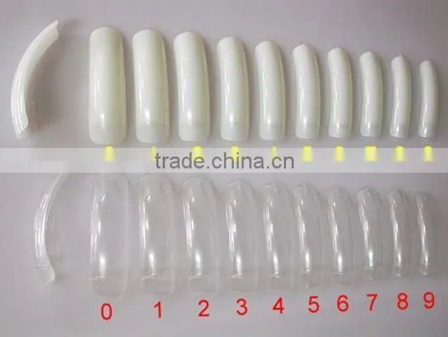 2014 New 500 pcs Clear Toe Tips+10 different Sizes, NT-19