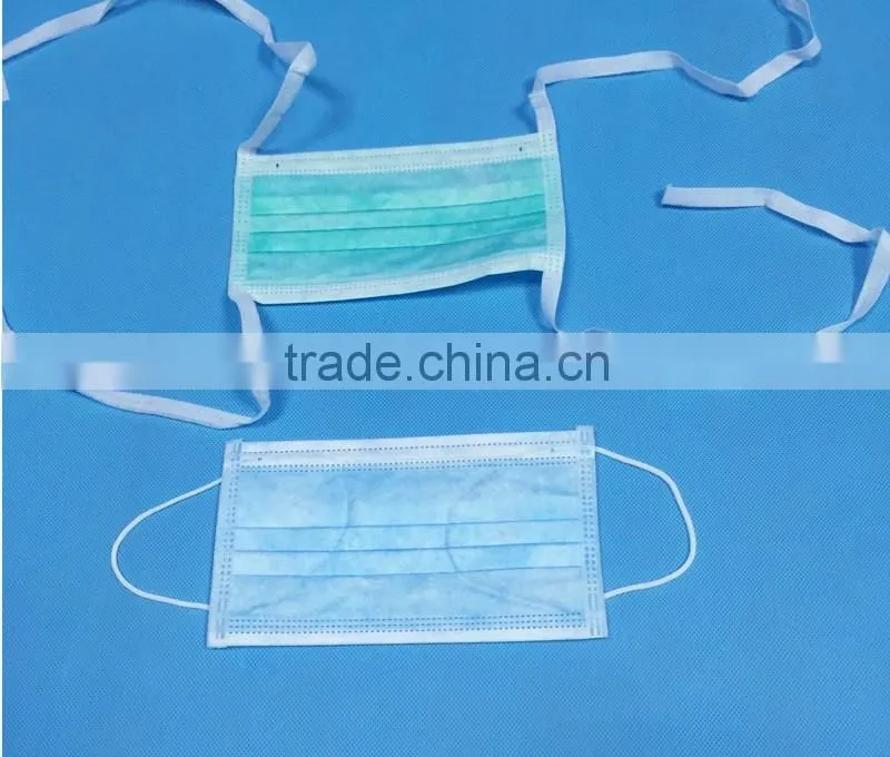 Non woven Disposable Face Mask / Surgical Face Mask (Ear-loop or Tie-On)