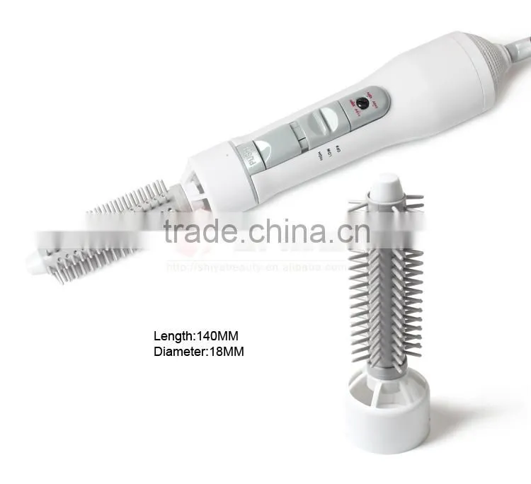 8 in 1 Electric Hot Air Hair Brush hair dryer Curler Roller straightener Styling KM