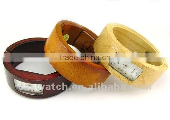 Fashion Colored Wooden bamboo Watch coconut bracelet watch