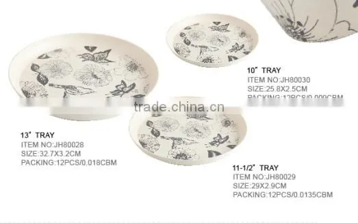 sea organism bamboo fibre dinnerware sets